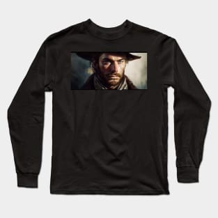 Portrait of a cowboy Long Sleeve T-Shirt